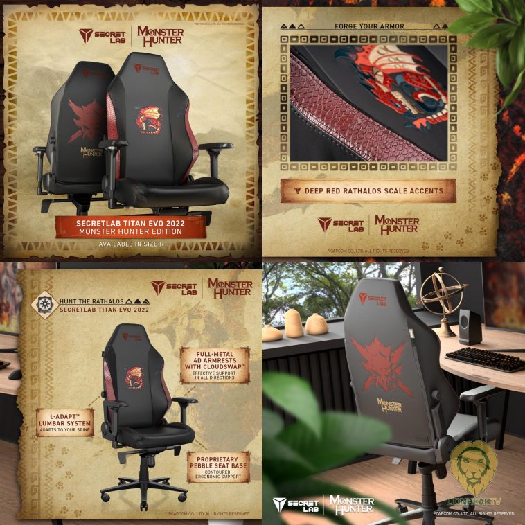 Complete your Rathalos set with the Secretlab Monster Hunter Edition ...