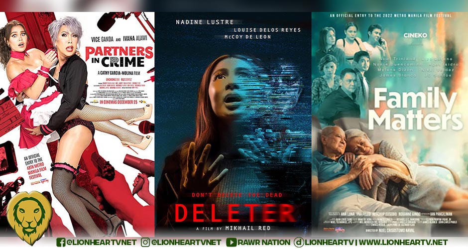 Deleter' sweeps Metro Manila Film Festival 2022