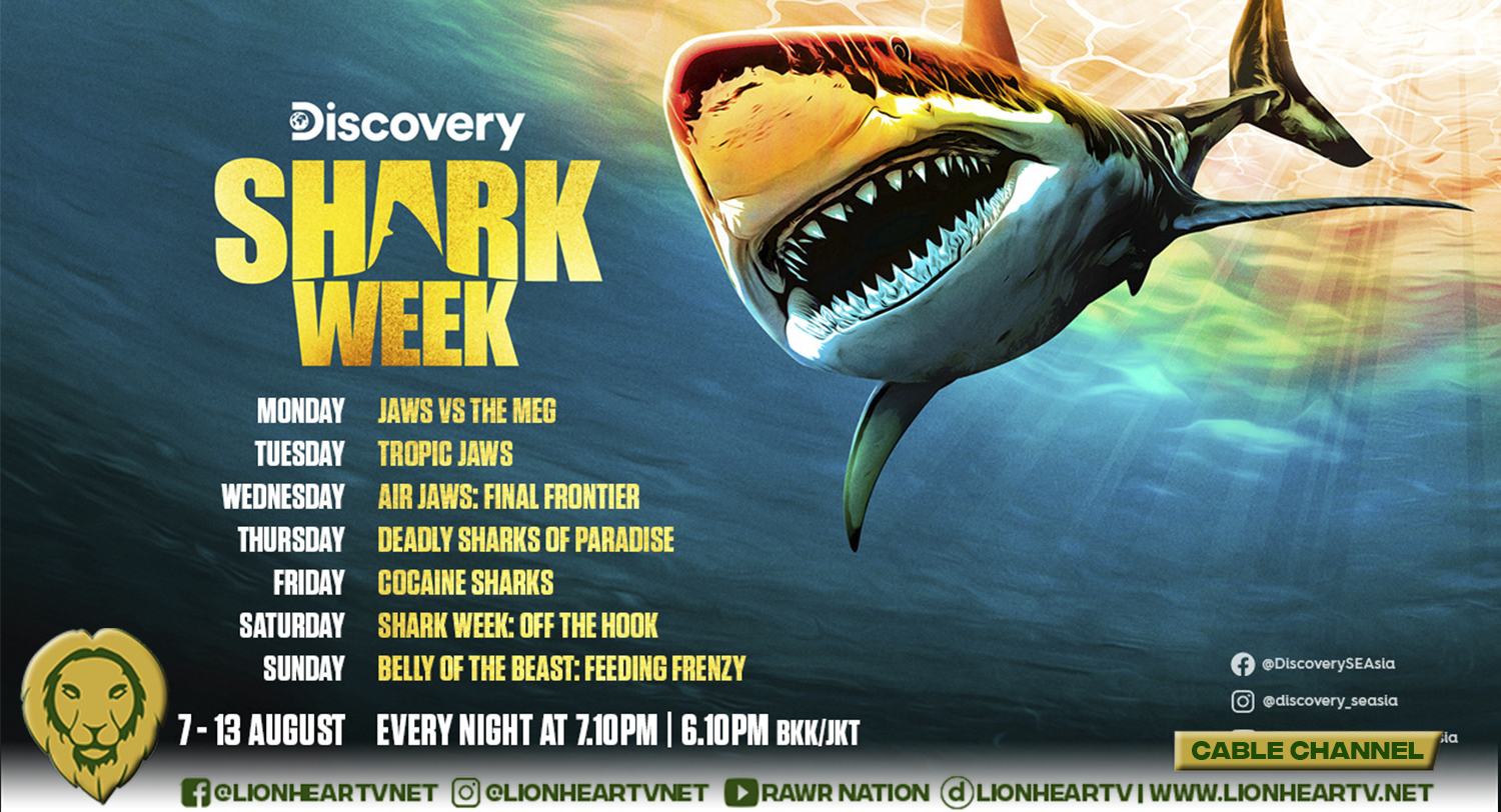 JASON MOMOA TO HOST DISCOVERY CHANNEL'S SHARK WEEK BEGINNING SUNDAY, JULY  23 AT 8PM ET/PT